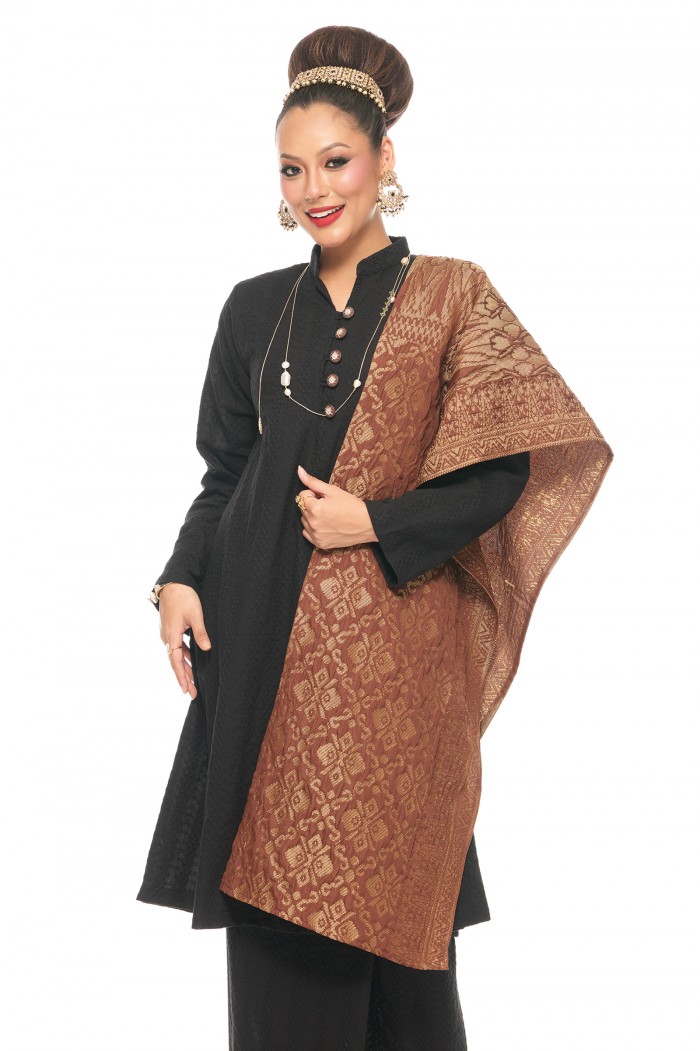Selendang Songket Klasik V5 (Seri Baiduri)