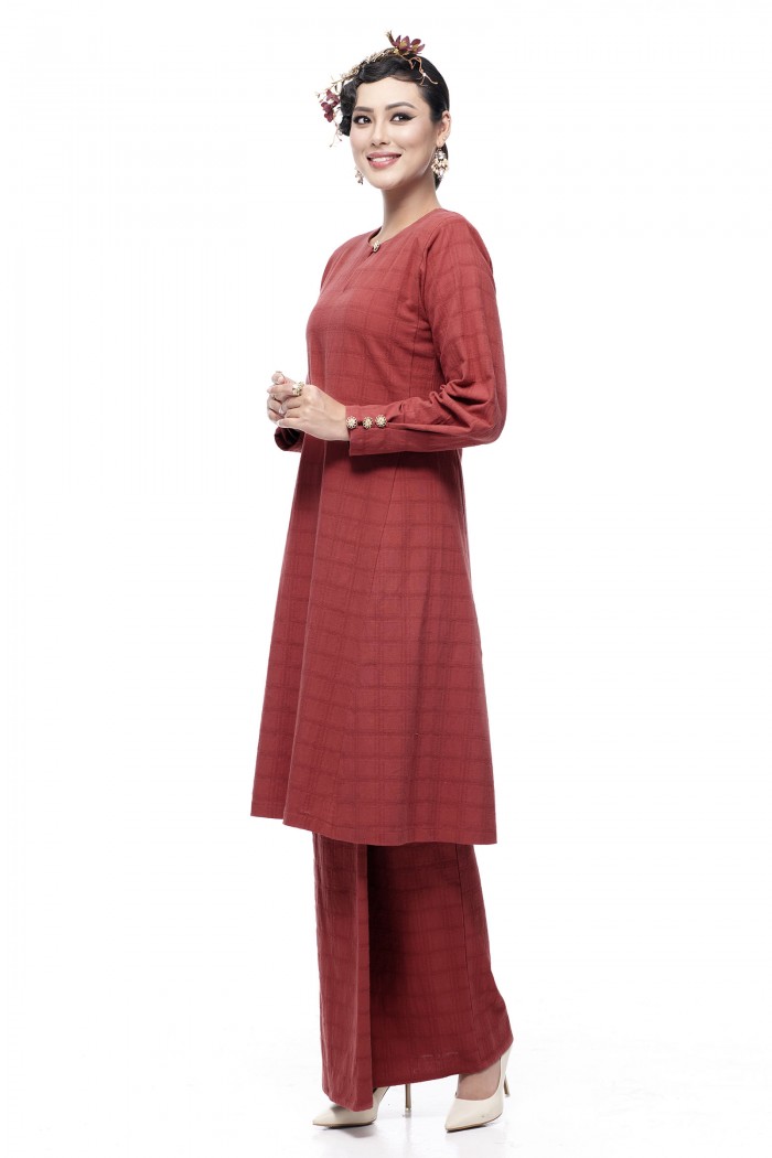 Kurung Riau Wangi (Brick Red)