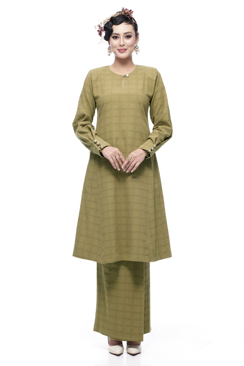 Kurung Riau Wangi (Olive)