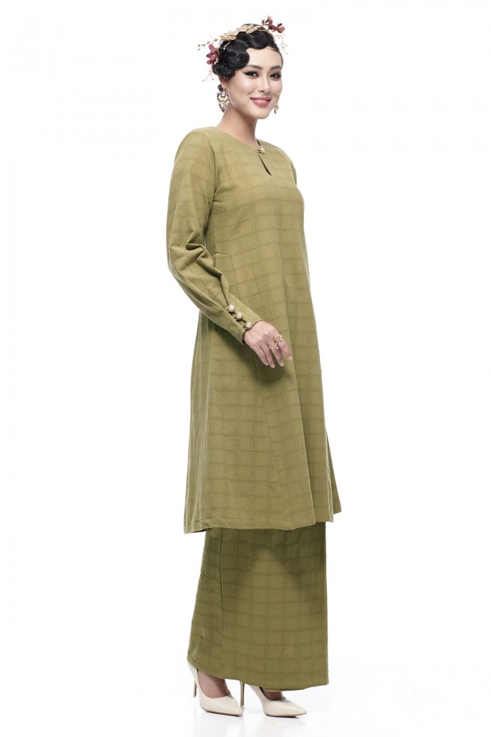 Kurung Riau Wangi (Olive)