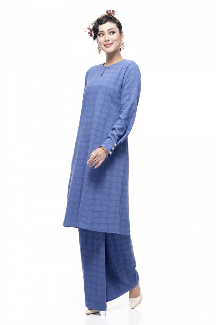 Kurung Riau Wangi (Denim Blue)