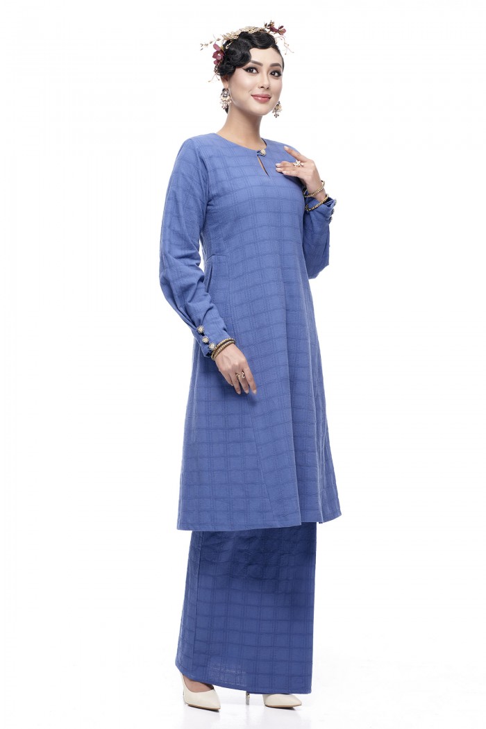 Kurung Riau Wangi (Denim Blue)