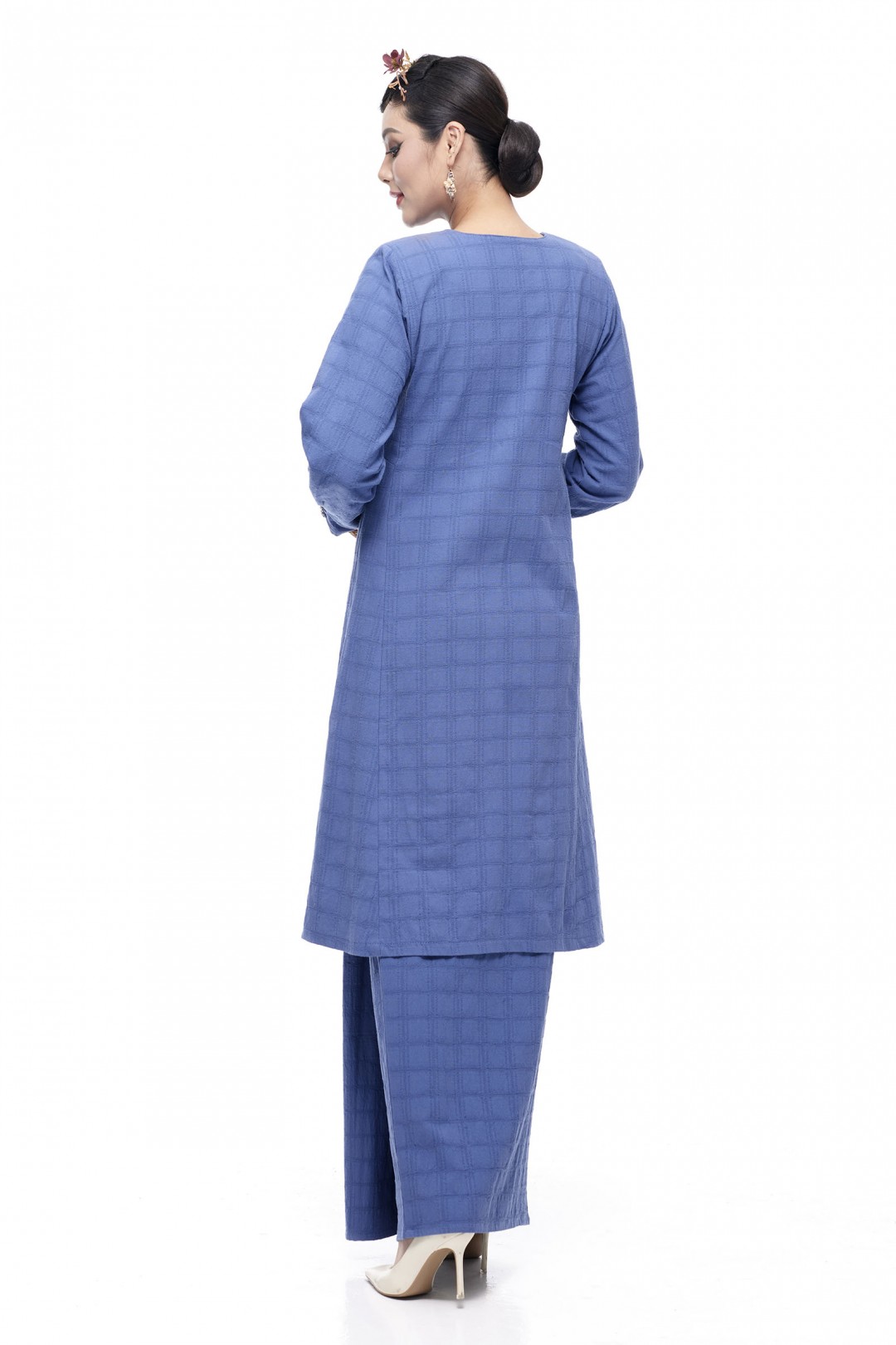 Kurung Riau Wangi (Denim Blue)