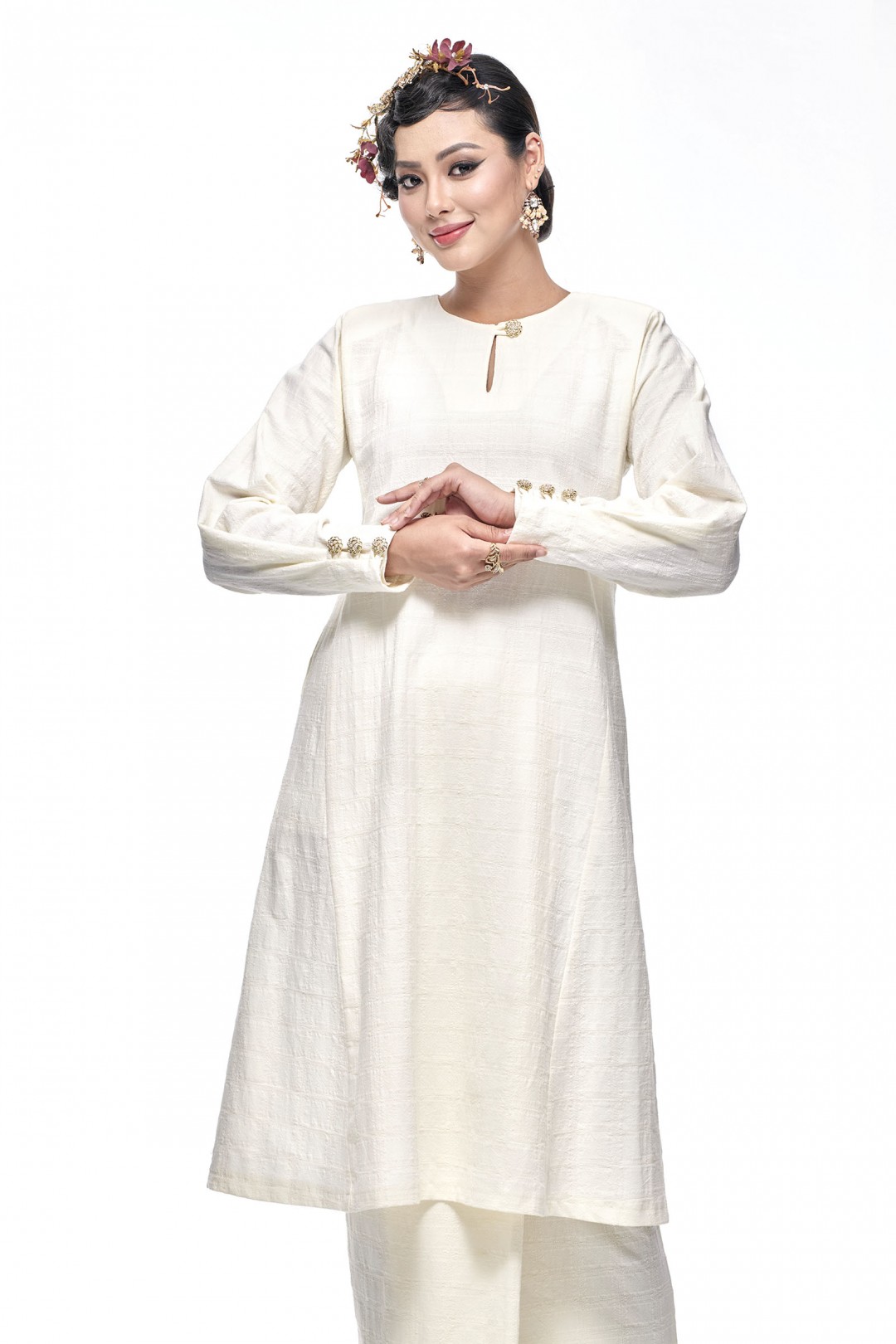 Kurung Riau Wangi (Off-White)