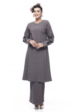 Kurung Riau Wangi (Dark Grey)