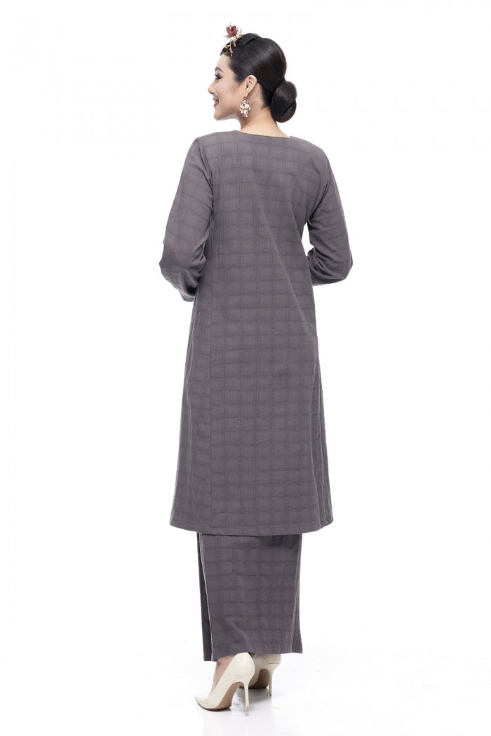 Kurung Riau Wangi (Dark Grey)