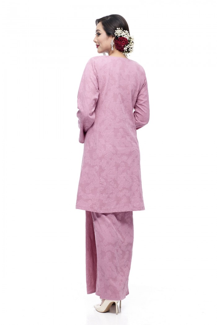 Klasik Kurung Pahang Mawar (Dusty Purple)