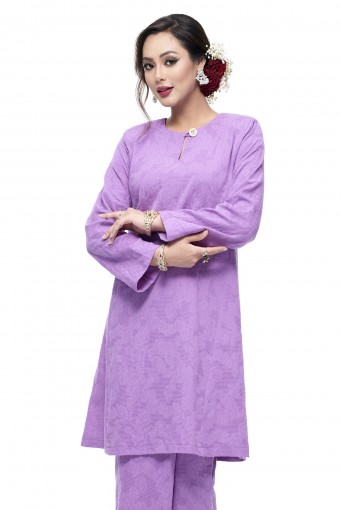 Klasik Kurung Mawar (Lilac)