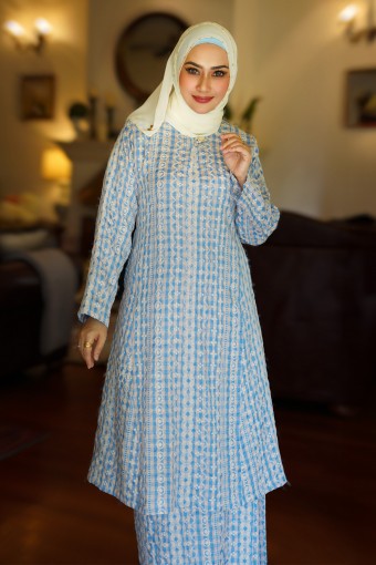 Kurung Riau Manja (Sky Blue)