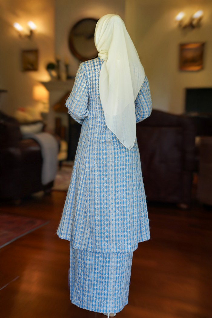 Kurung Riau Manja (Sky Blue)