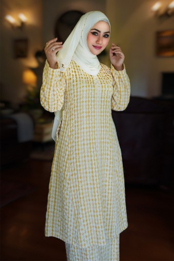 Kurung Riau Manja (Vintage Yellow)