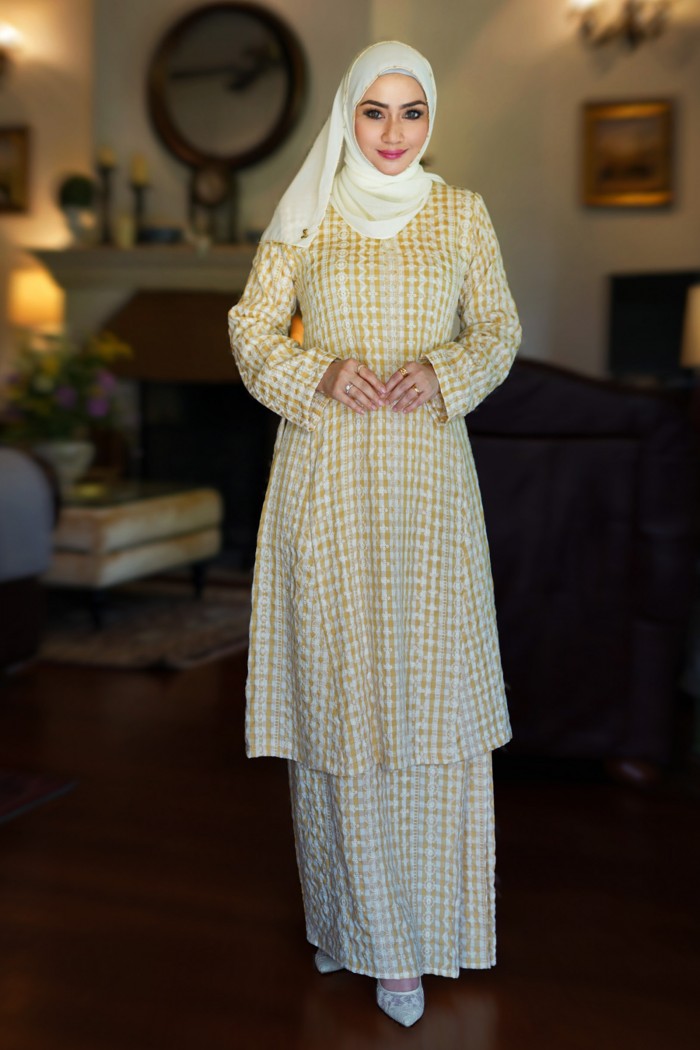 Kurung Riau Manja (Vintage Yellow)