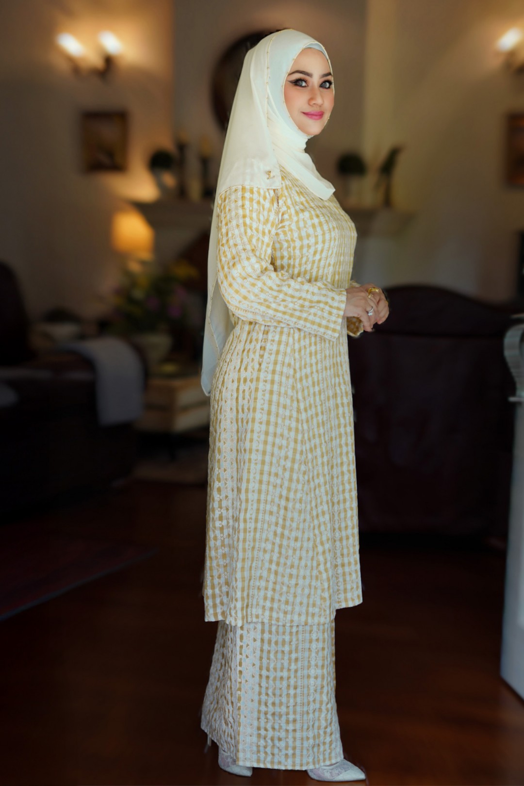 Kurung Riau Manja (Vintage Yellow)