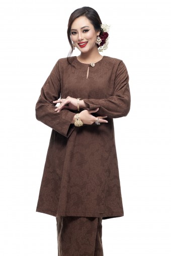 Klasik Kurung Mawar (Brown)