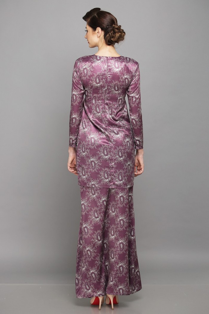 Delaila Kurung Modern (Dusty Purple)