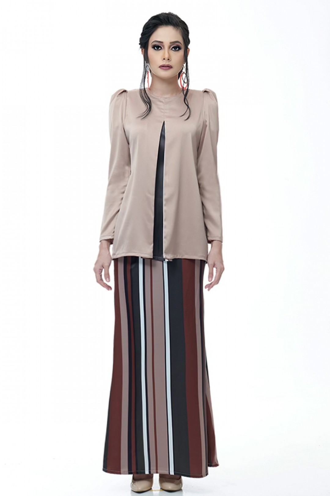 Zara Mini Kurung (Sandy Brown)