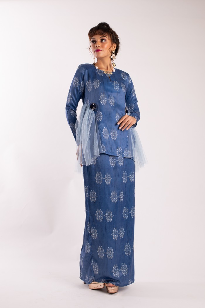 Daelyn Kurung Kedah Modern (Blue)