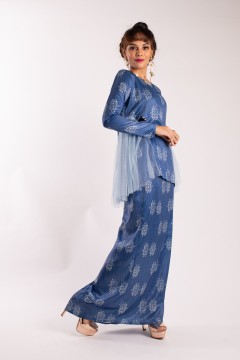 Daelyn Kurung Kedah Modern (Blue)