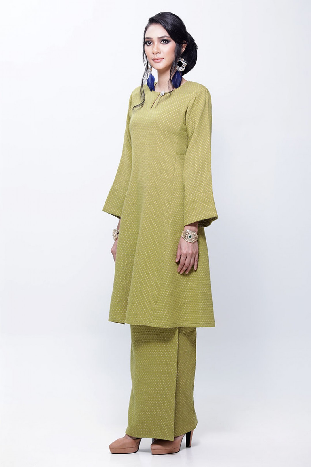 Kurung Riau Tun Fatimah (Avocado Green)