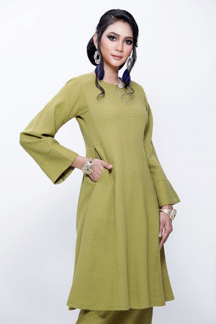 Kurung Riau Tun Fatimah (Avocado Green)