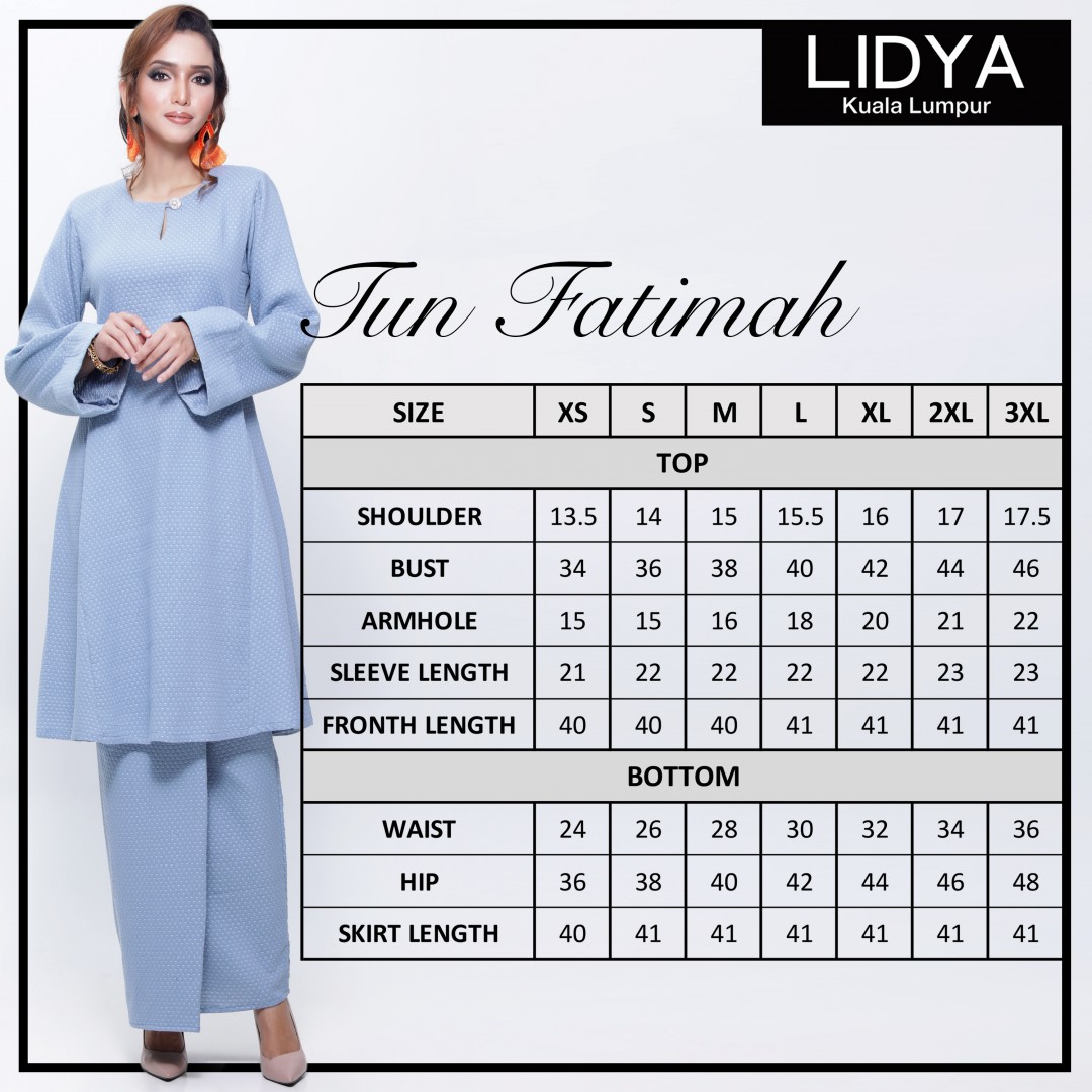 Kurung Riau Tun Fatimah (Burnt Orange)