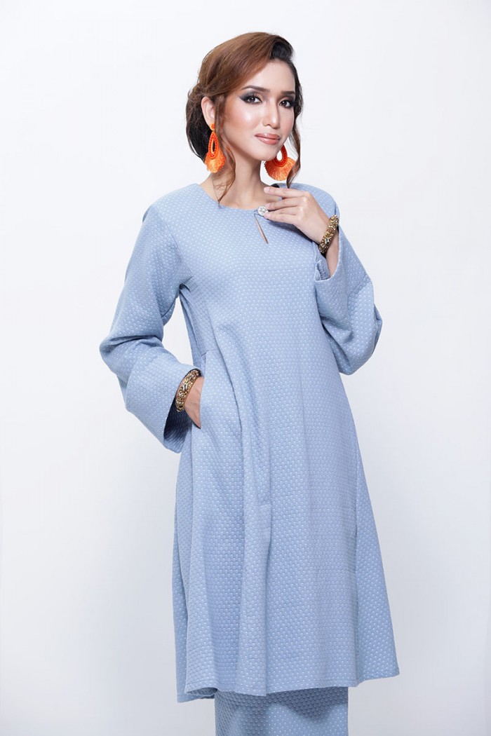 Kurung Riau Tun Fatimah (Sky Blue)