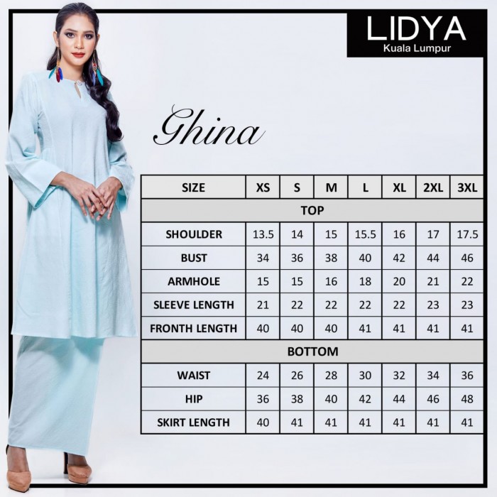 LIMITED EDITION - Kurung Riau Ghina (Lavendar)