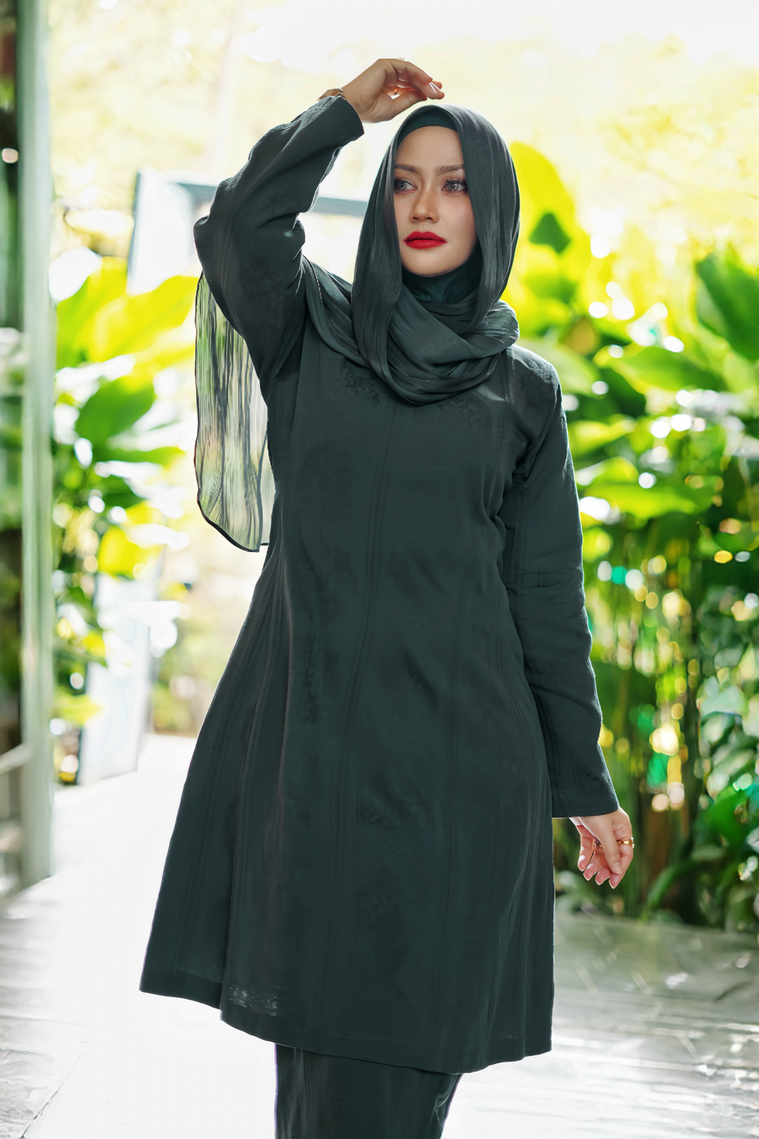 Dayang - Kurung Pahang Songket Klasik (Granite Green)