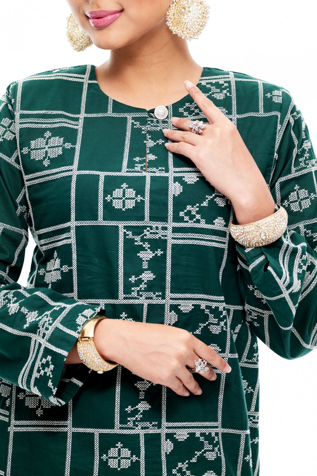 Kurung Kedah Gusti Dewi (Emerald Green)