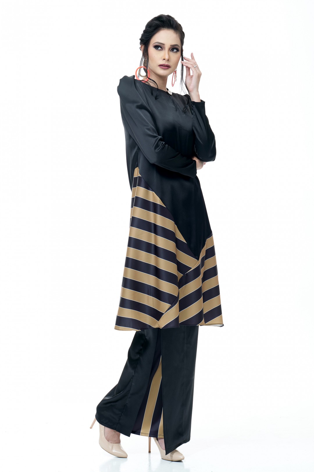 Isabella Kurung Pahang (Black)