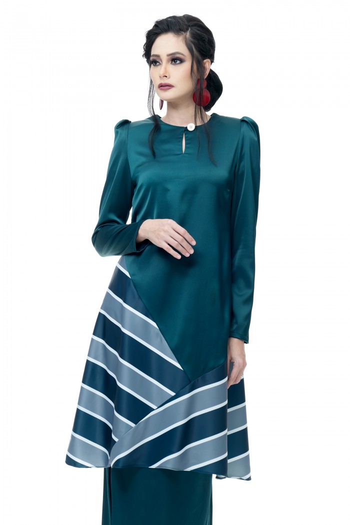 Isabella Kurung Pahang (Emerald Green)