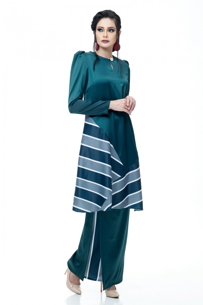 Isabella Kurung Pahang (Emerald Green)