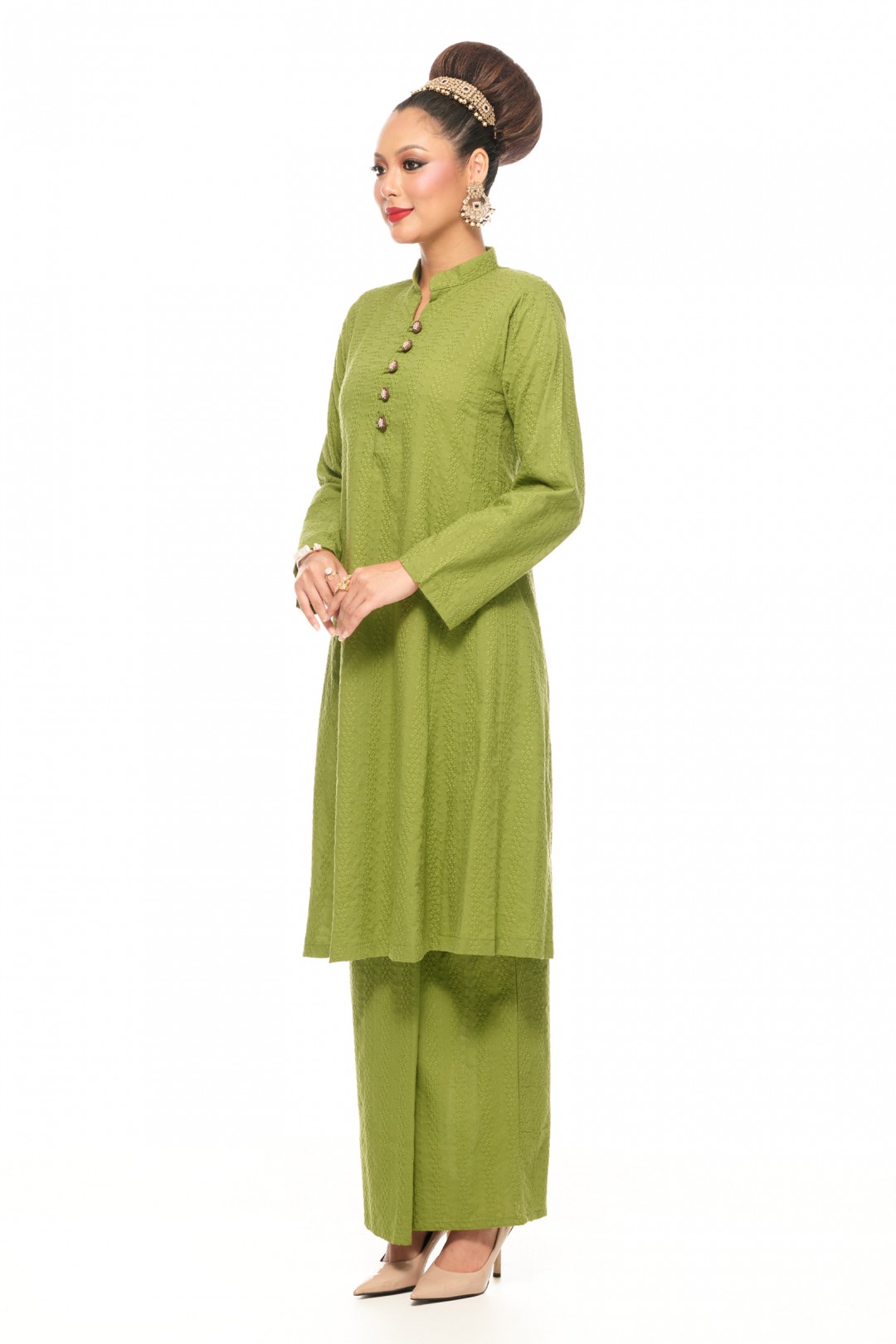 Kurung Riau Putri (Avocado Green)