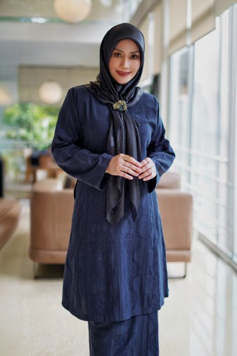 Dayang - Kurung Pahang Songket Klasik (Midnight Blue)