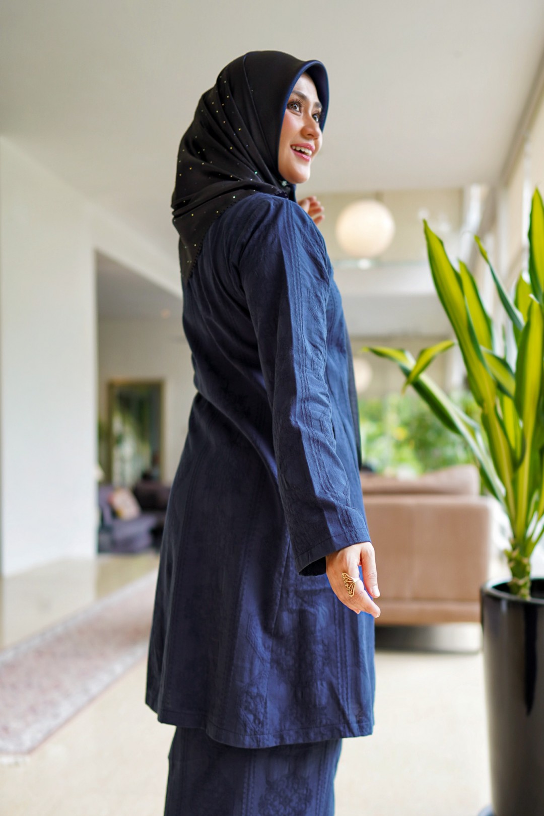 Dayang - Kurung Pahang Songket Klasik (Midnight Blue)