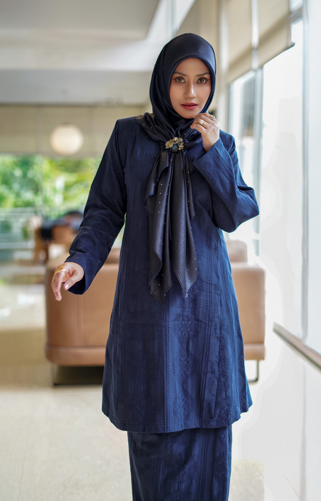 Dayang - Kurung Pahang Songket Klasik (Midnight Blue)