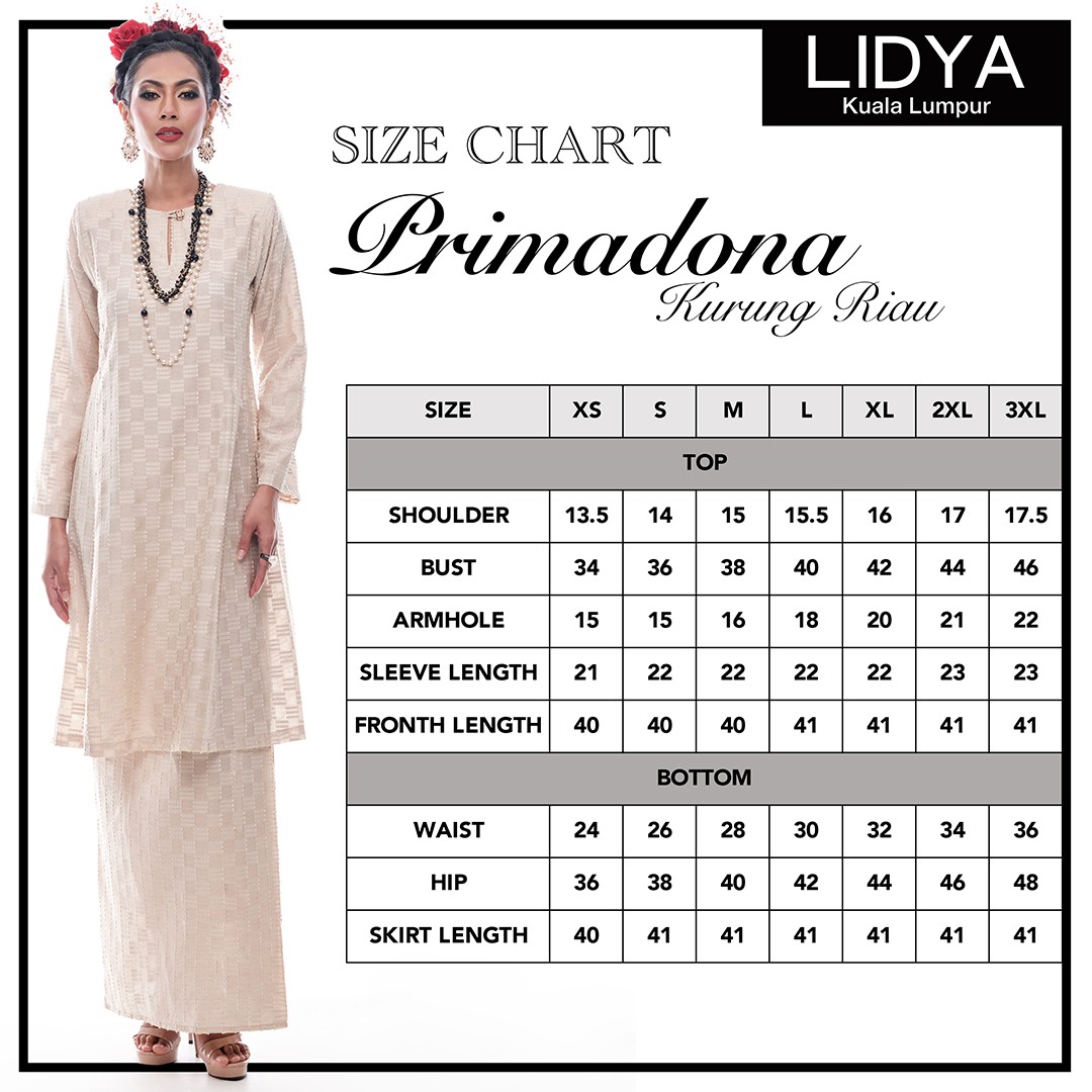 Kurung Riau Primadona (Nude)