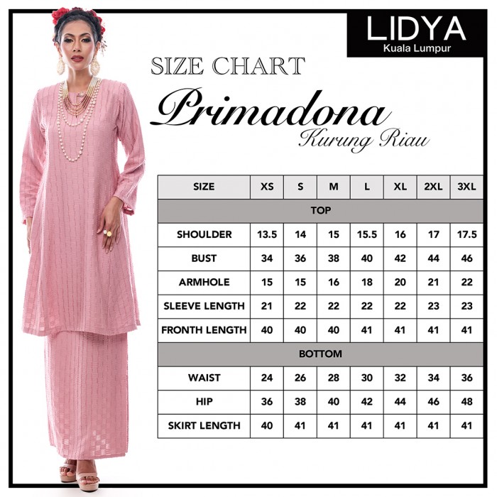 Kurung Riau Primadona (Rose Pink)
