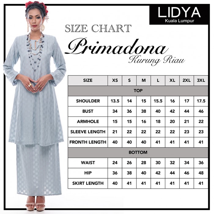 Kurung Riau Primadona (Sky Blue)