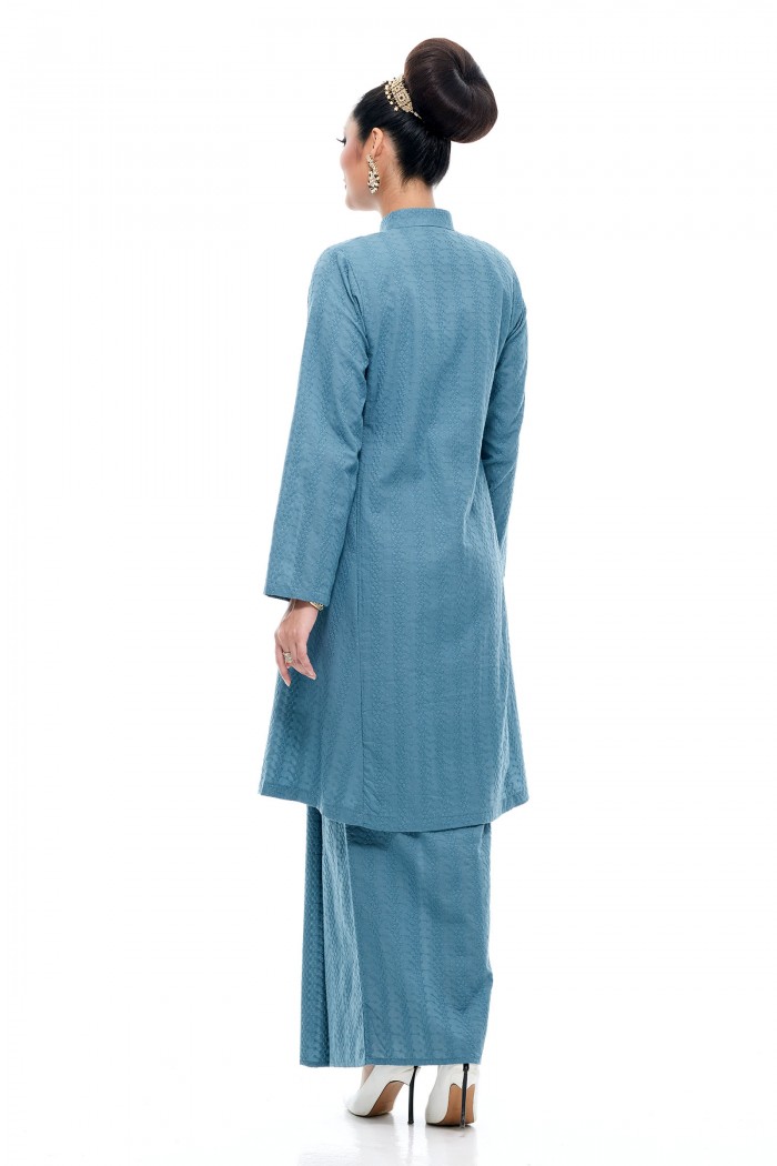 Kurung Riau Putri (Steel Blue)