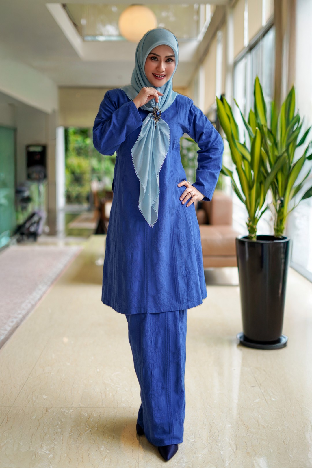 Dayang - Kurung Pahang Songket Klasik (Royal Blue)