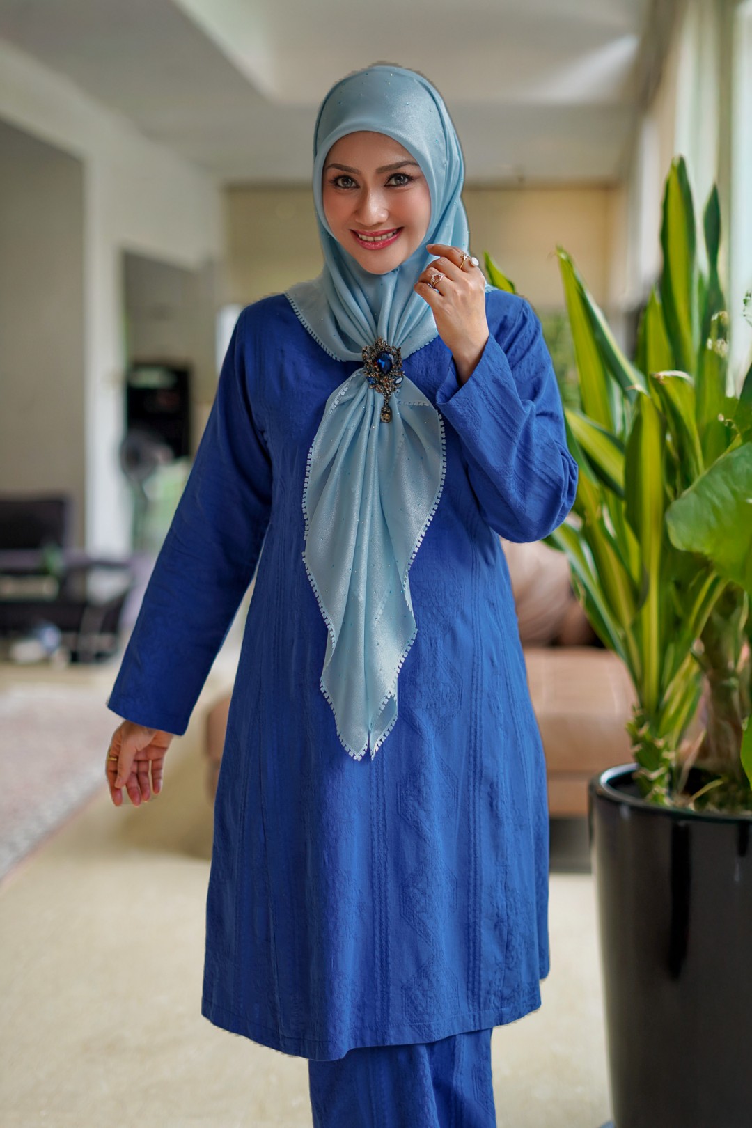 Dayang - Kurung Pahang Songket Klasik (Royal Blue)