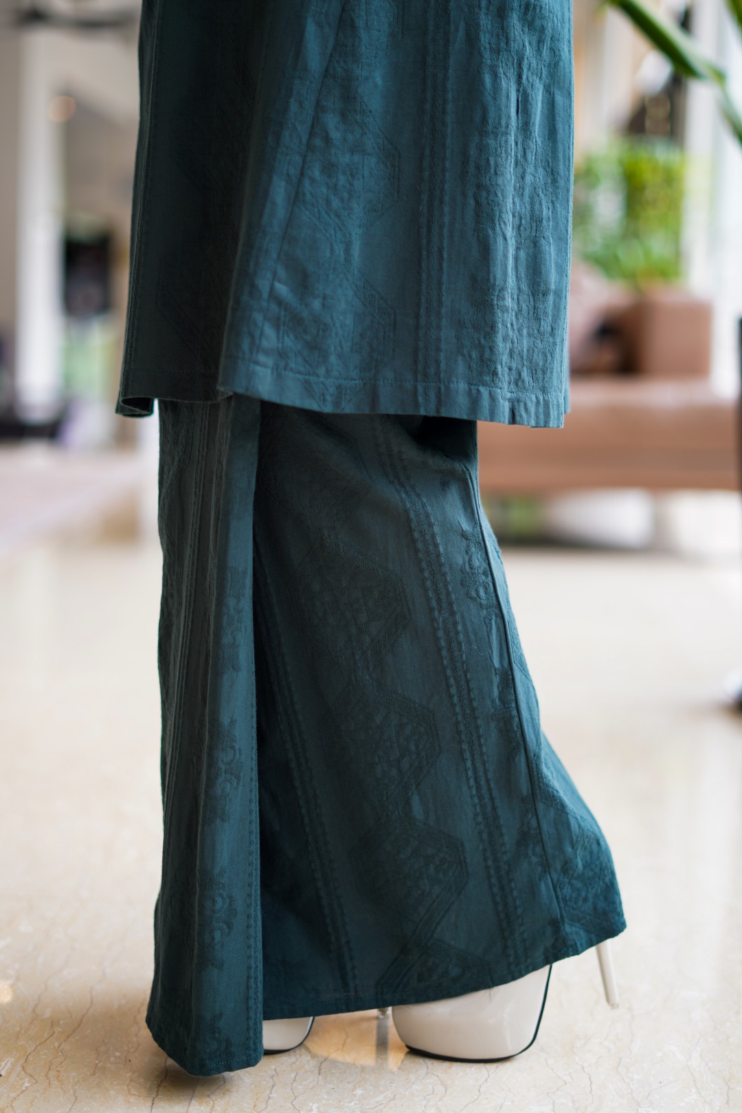 Dayang - Kurung Pahang Songket Klasik (Granite Green)