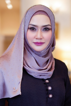 Clara Shawl - Gold Beaded Embellishment (Dusty Purple)