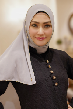 Eva Shawl - Borderline Shimmering Rhinestones (Silver Grey)