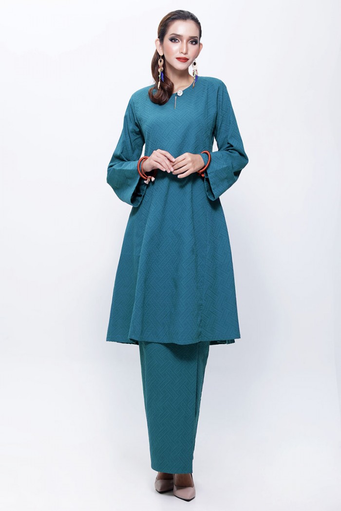 LIMITED EDITION - Kurung Riau Ghina (Teal Blue)