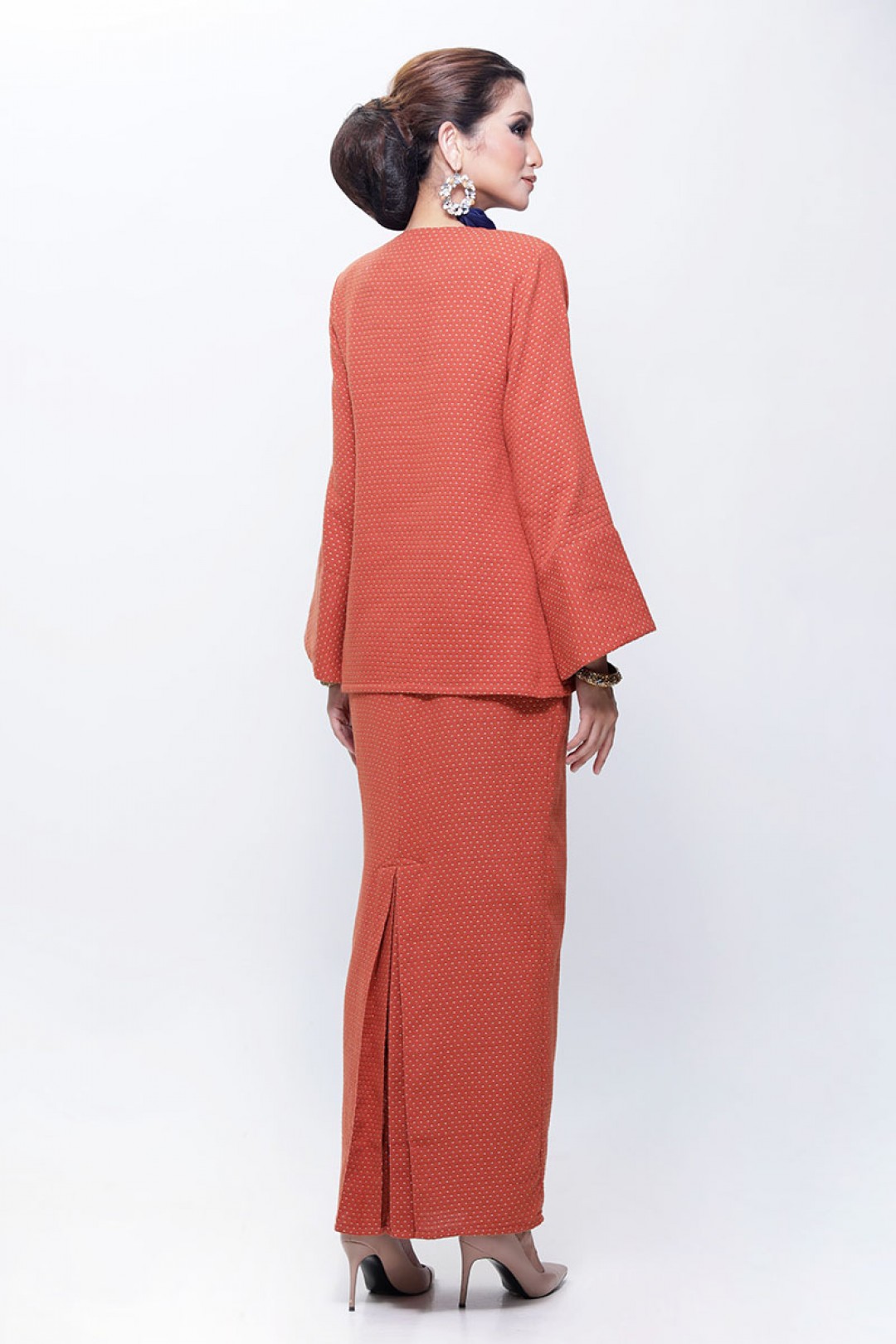Kurung Kedah Tun Teja (Burnt Orange)