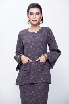 Kurung Kedah Tun Teja (Dark grey)