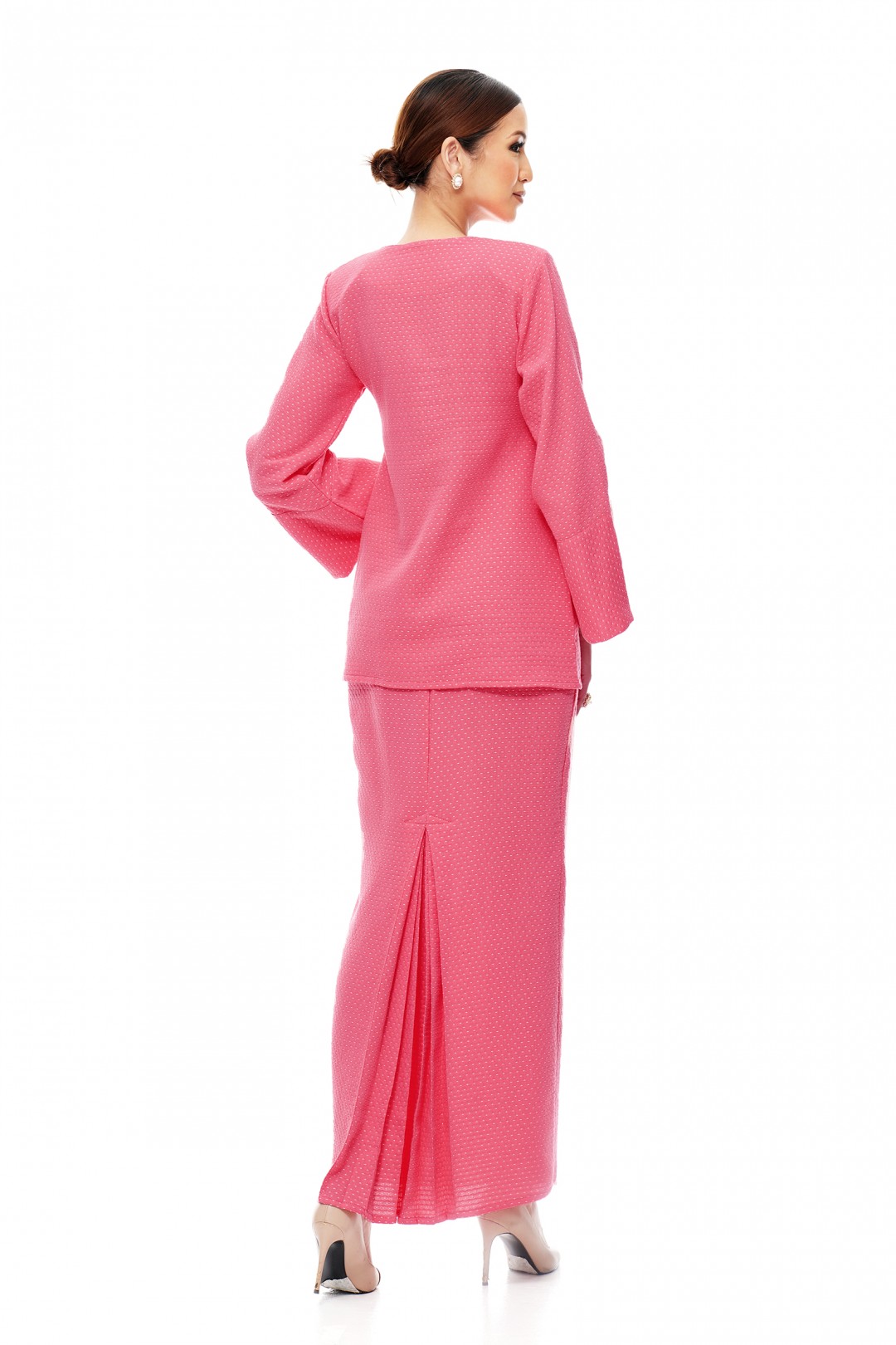 Kurung Kedah Tun Teja (Coral Rose)