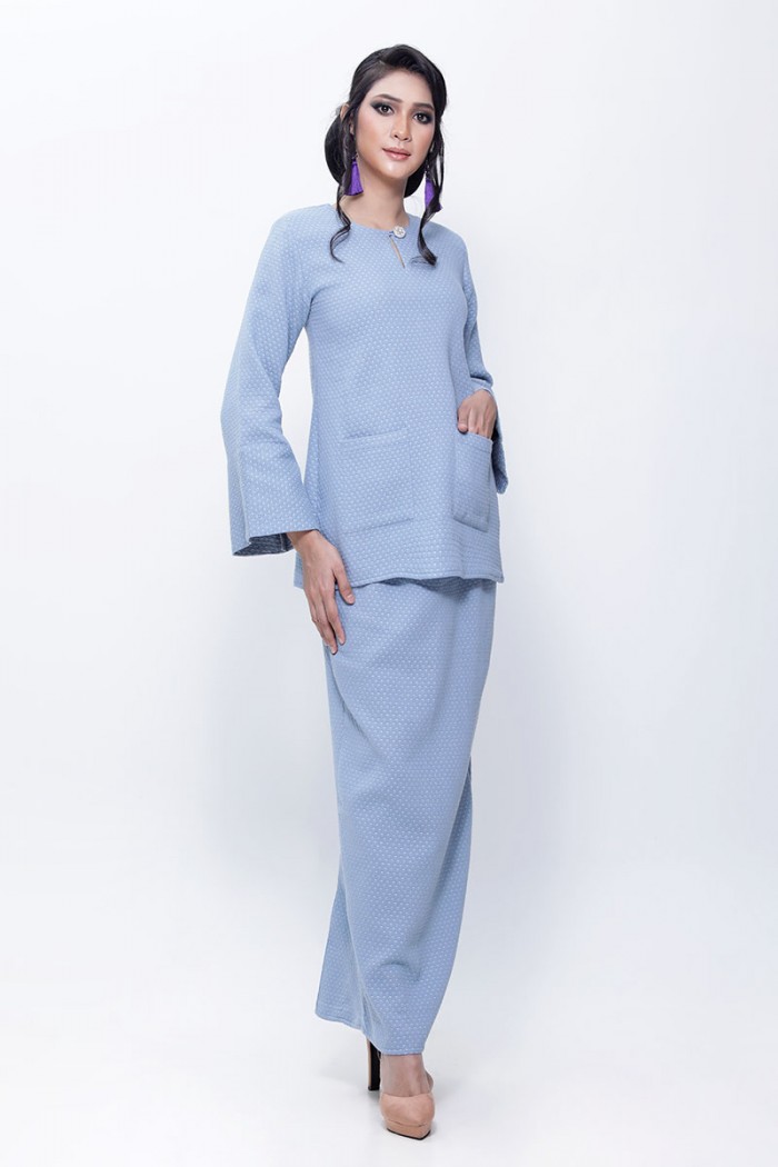 Kurung Kedah Tun Teja (Sky Blue)